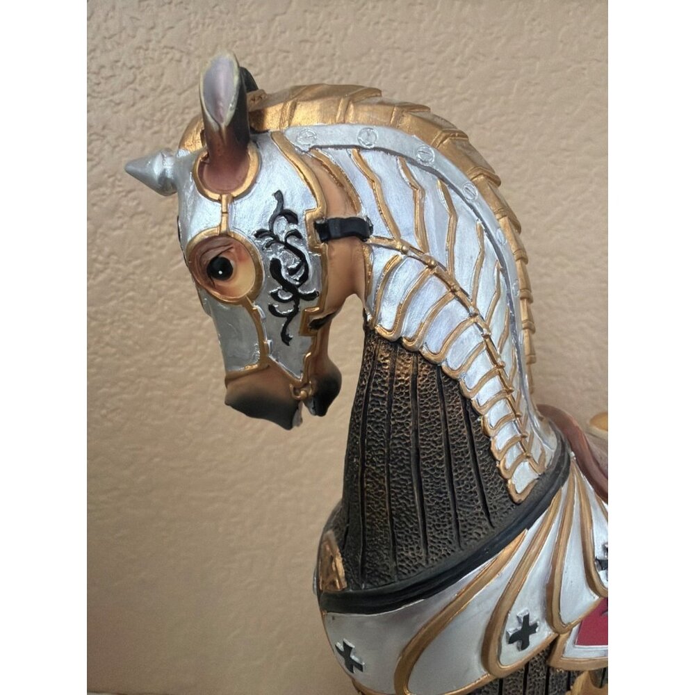 San Francisco Music Box Co Ltd Ed Royal Crest Carousel Horse Plays Polonaise - Picture 9 of 16